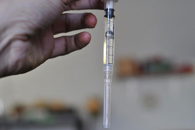 Formation of Air Bubbles in the Syringe