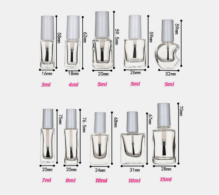 Size of Nail Polish Vials