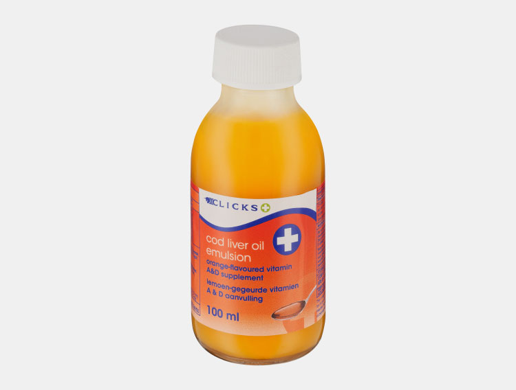 Cod liver oil emulsion doses