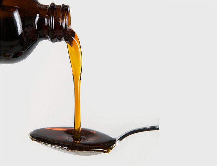 Oxidation of the cod liver oil emulsion
