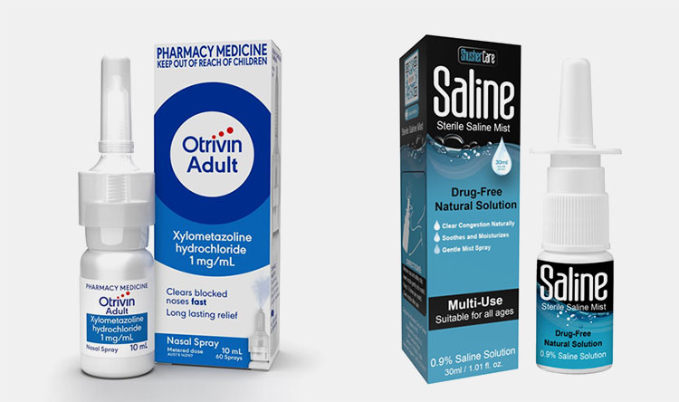 Oxymetazoline hydrochloride VS regular nasal spray manufacturing