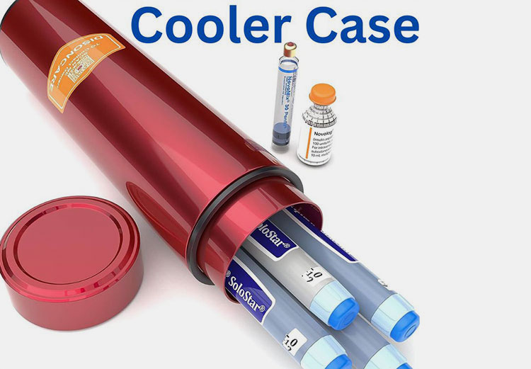Cooler case for insulin vial and insulin pen