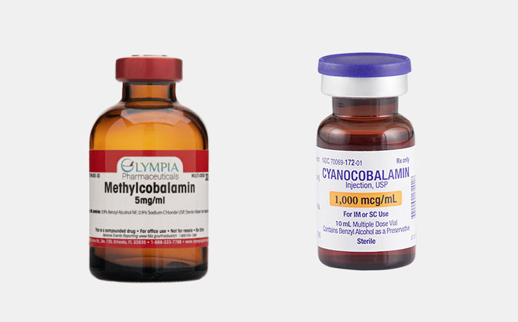 Different forms of vitamin B12