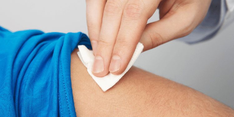 Disinfect Injection Site