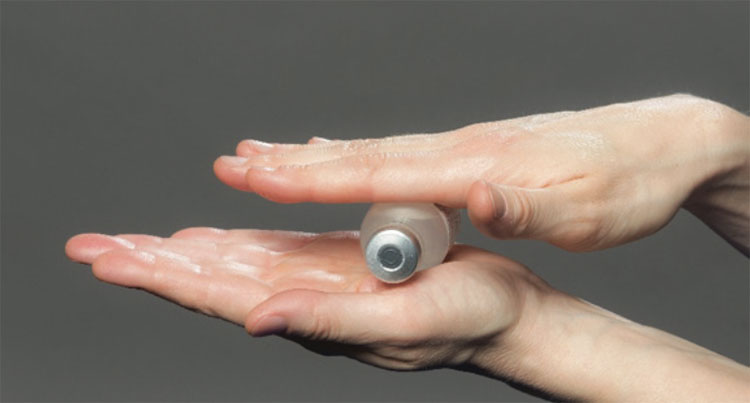 Roll the insulin vial