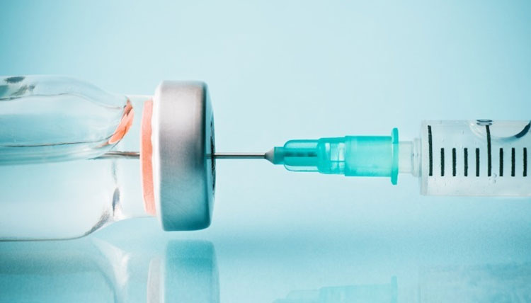 insulin syringe and vial