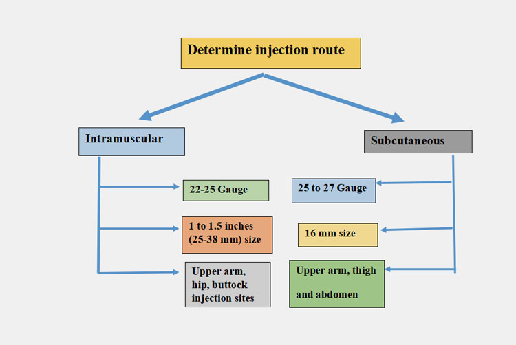 used for vitamin B12 injection