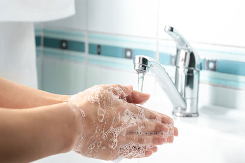 Clean your hands thoroughly