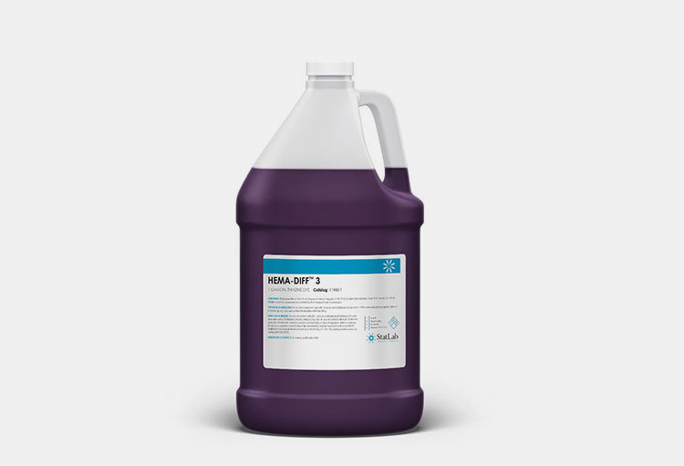 Differential staining solution