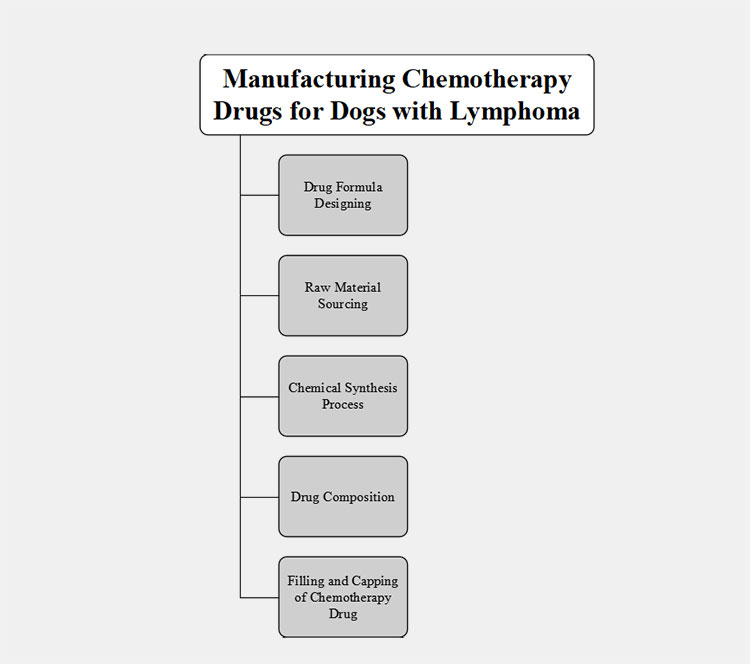 Process Flow Diagram For Manufacturing of Chemotherapy Drugs For Dogs With Lymphoma