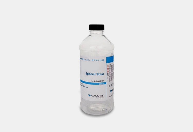 Special staining solution