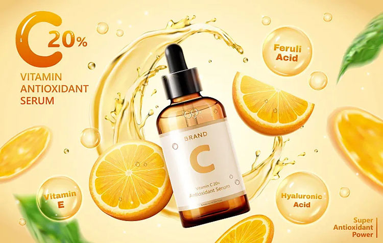 VC essence from a vitamin C serum