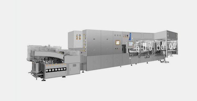 Vial filling line for lyophilized powder
