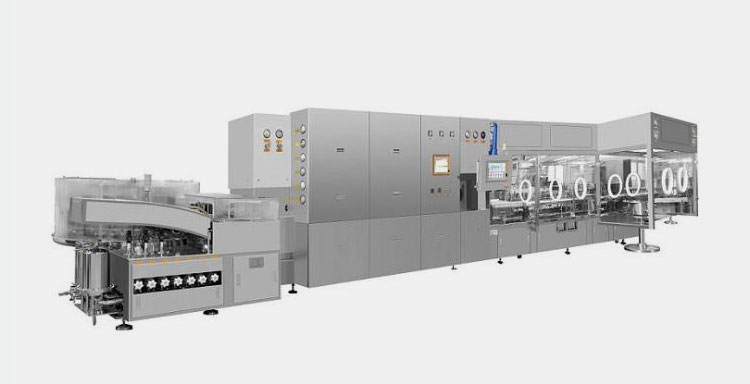 Vial powder filling line