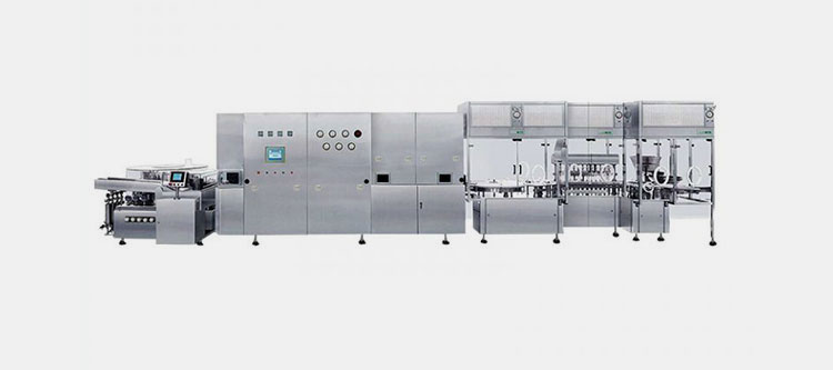 aseptic liquid vial filling line