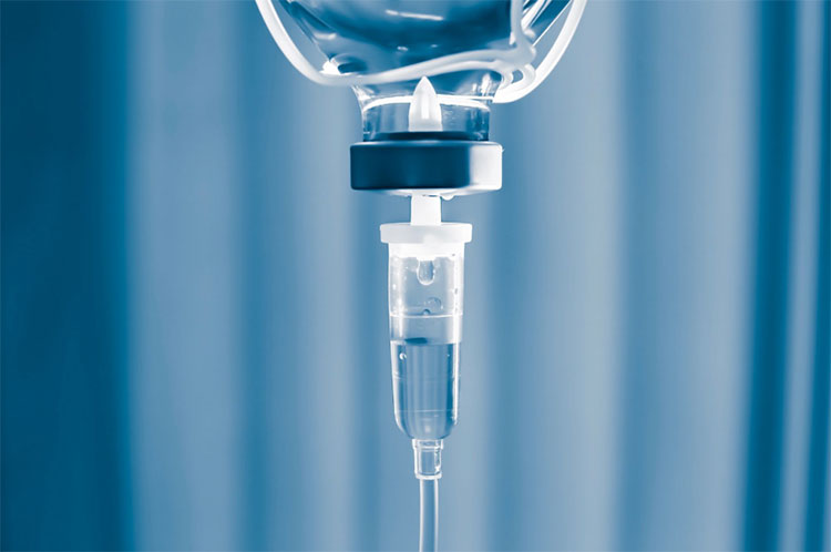 Dilute with a right infusion fluid