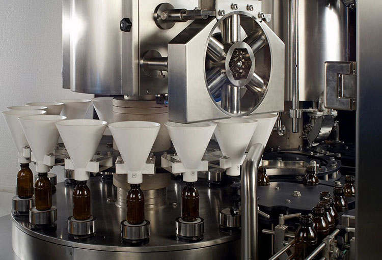 Filled bottles capping