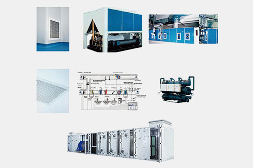 HVAC system with HEPA filters
