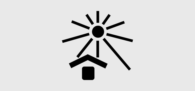 Keep away from direct sunlight