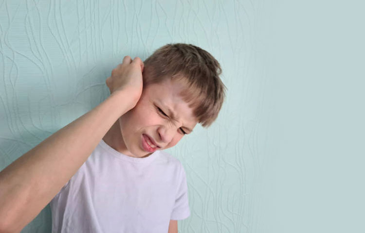 Pointing at ear