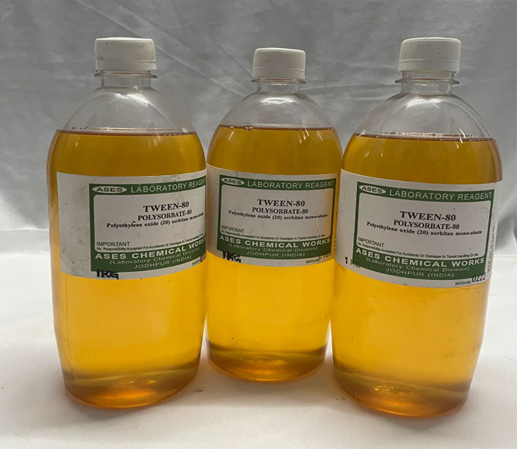 Polysorbate 80 or polysorbate 20