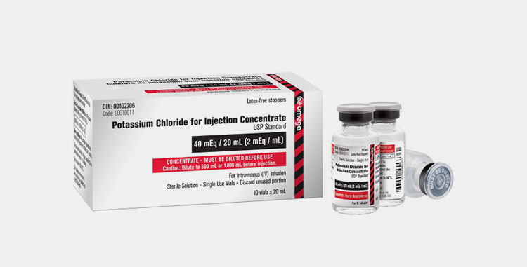 Potassium chloride for injection