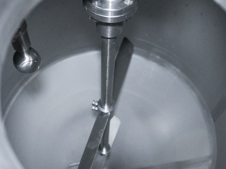 Pre-mixing of ingredients