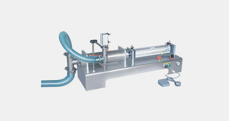 Semi automatic liquid piston filling machine