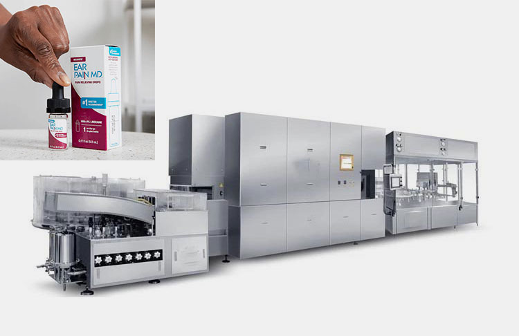 Vial filling machine production line