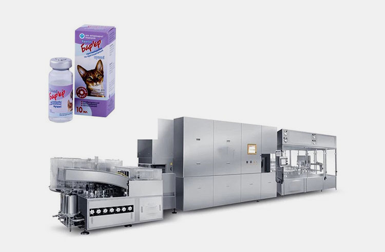 Vial filling machine production line