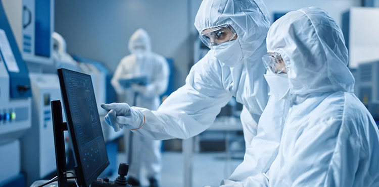 Work in a sterile environment