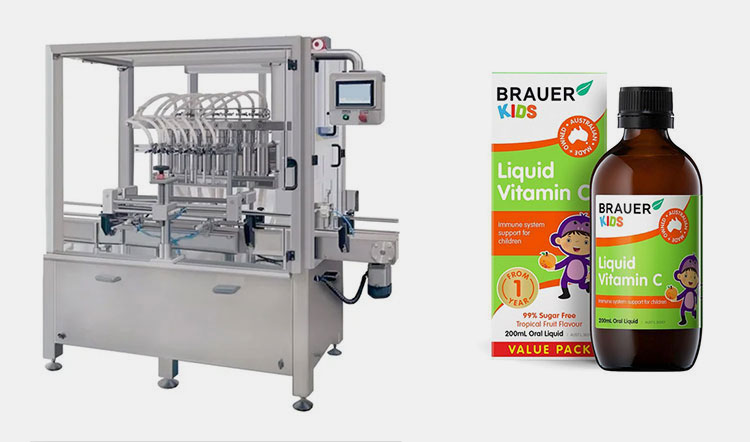 vitamin C syrup filling machine