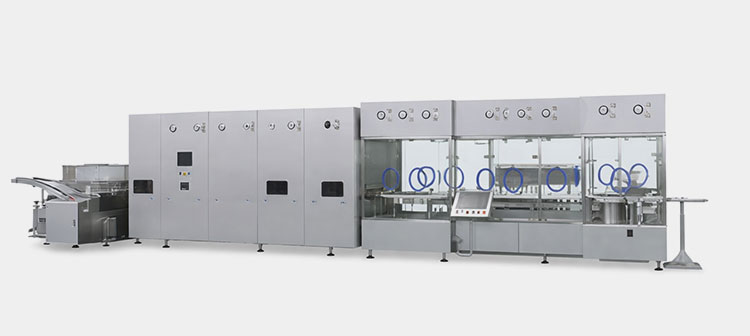 High speed ampoule filling line overview