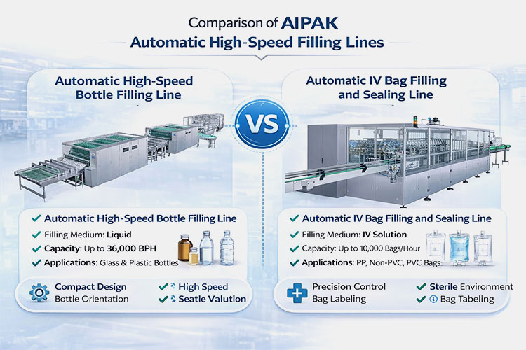 Glass vs Plastic IV Production Lines