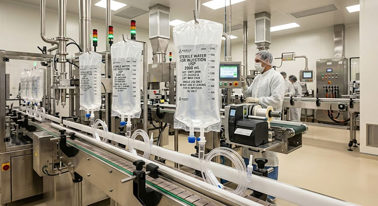 Standard 2000ml IV bag production