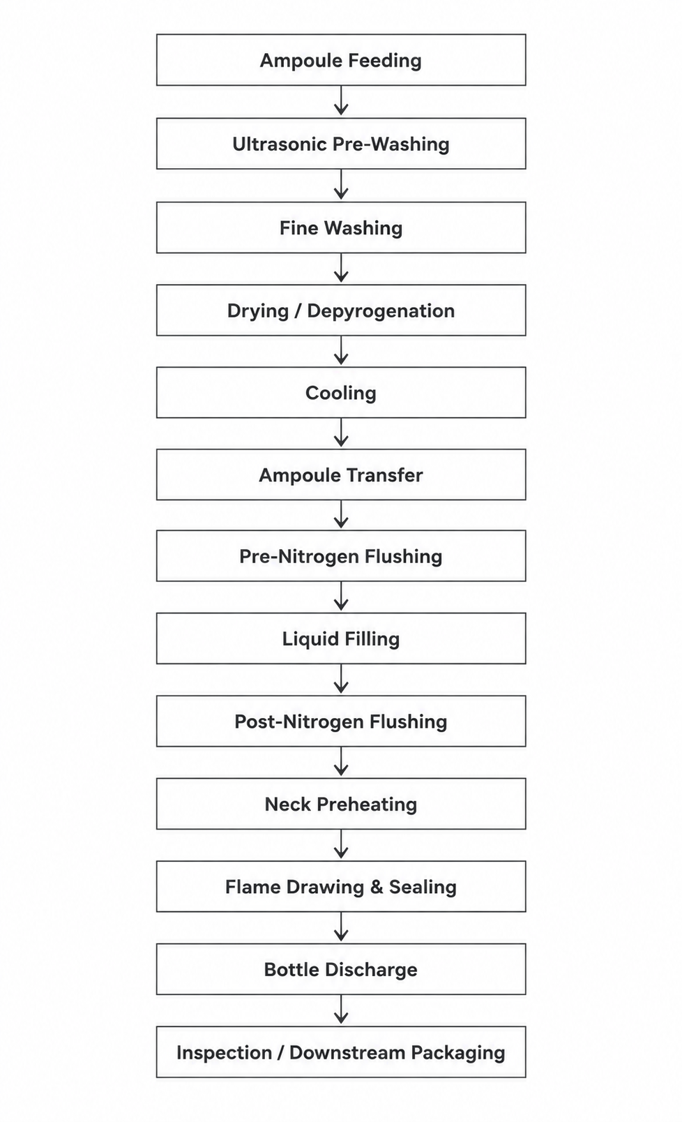 Ampoule Filling Line Process